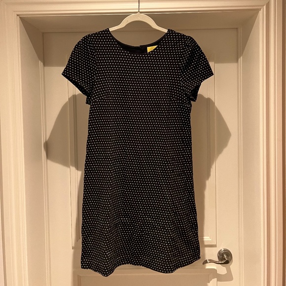 Anthropologie Maeve Cap Sleeve Shift Polka Dot Dress - Picture 3 of 12